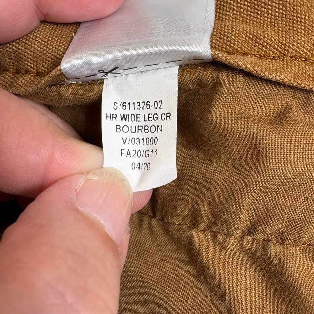 Old Navy Womens Extra High Rise‎ Wide Leg Cropped Pants Bourbon Brown Size 10 - Picture 7 of 11